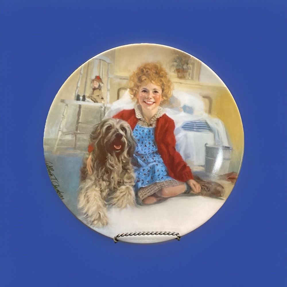 Little Orphan Annie Sandy Collector Plate Knowles Limited Edition‎ Vintage 1982